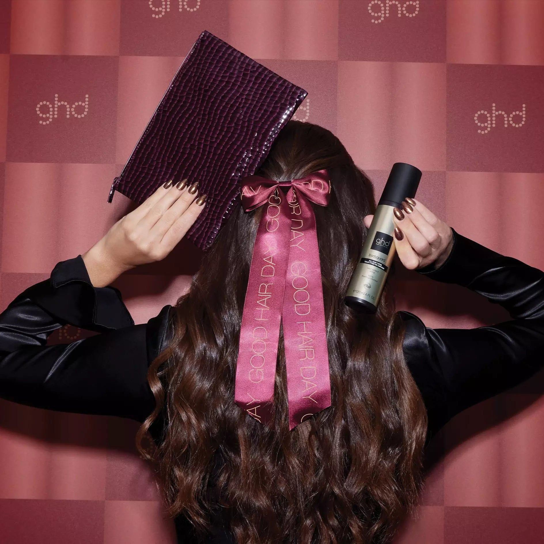 NEW GHD Style Gift Set | Cherry Chic Edition with Hair Clip - Ultimate Balayage