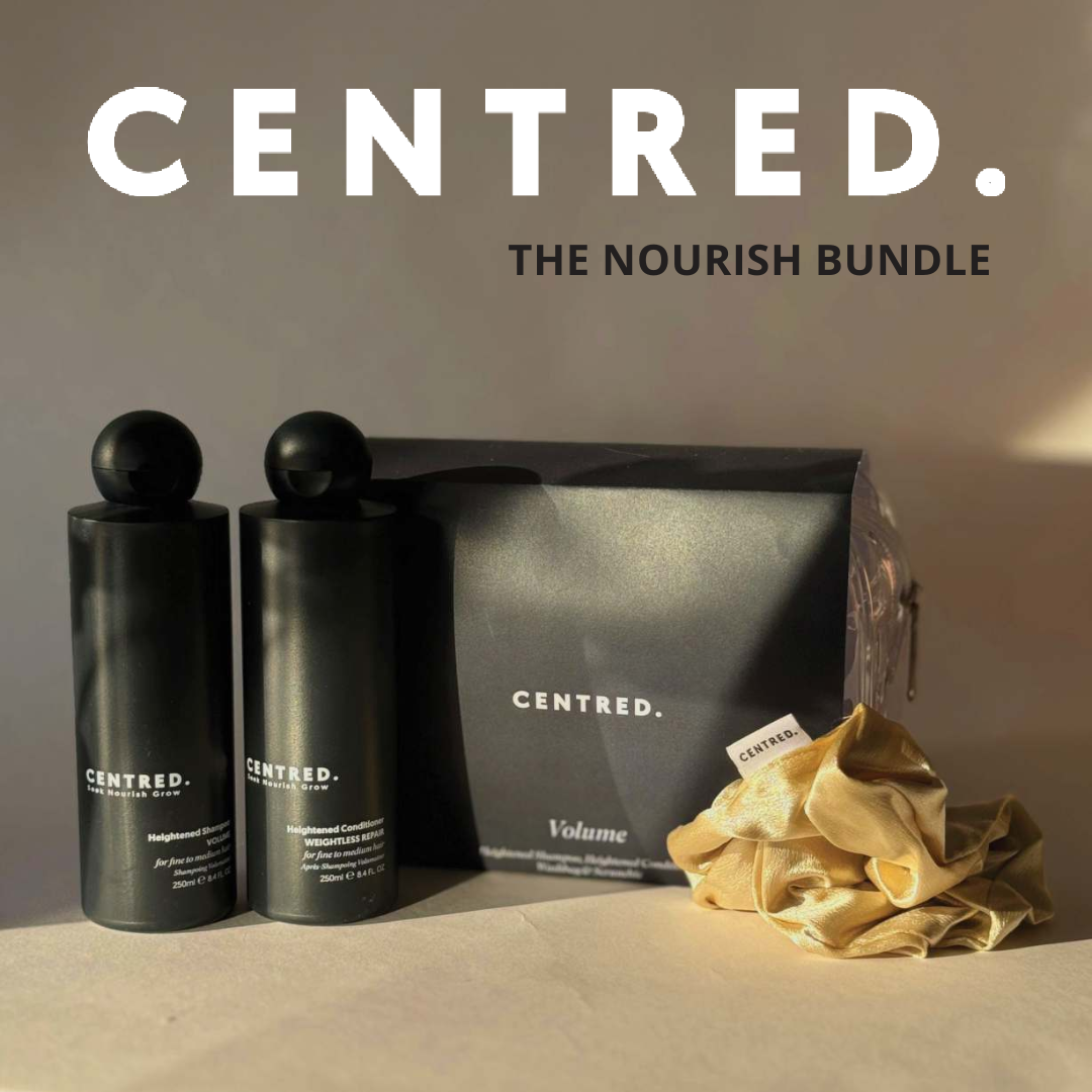 CENTRED- Volume Shampoo, Conditioner, Wash Bag + Scrunchie - Ultimate Balayage
