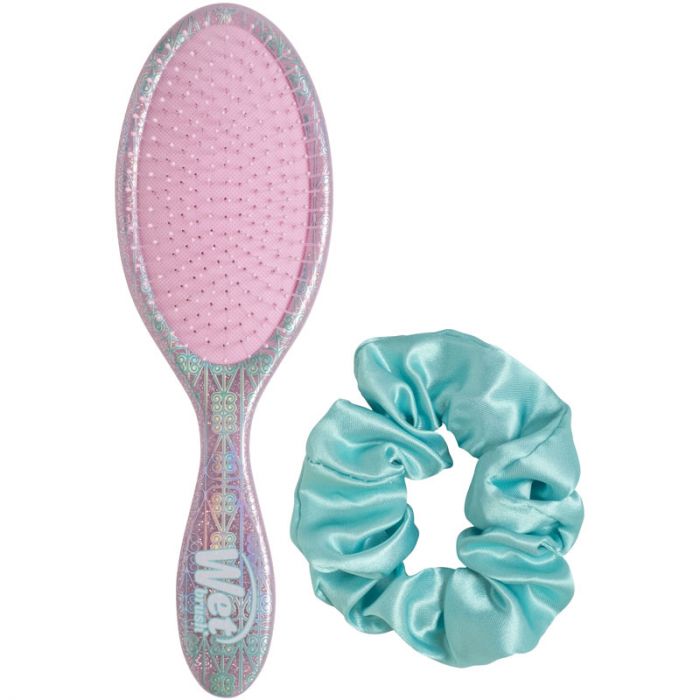 WetBrush Wicked True Friendship Gift Set | Original Detangler + Satin Scrunchie - Ultimate Balayage